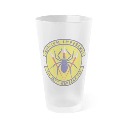 9th Information Warfare Flight (U.S. Air Force) Frosted Pint Glass 16oz 16oz Frosted - Go Mug Yourself