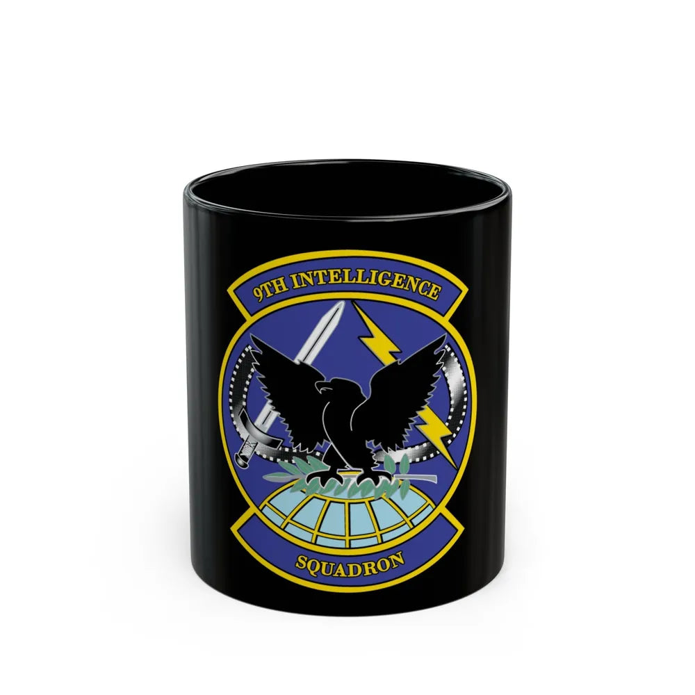 9th Intelligence Sq (U.S. Air Force) Black Coffee Mug-11oz-Go Mug Yourself