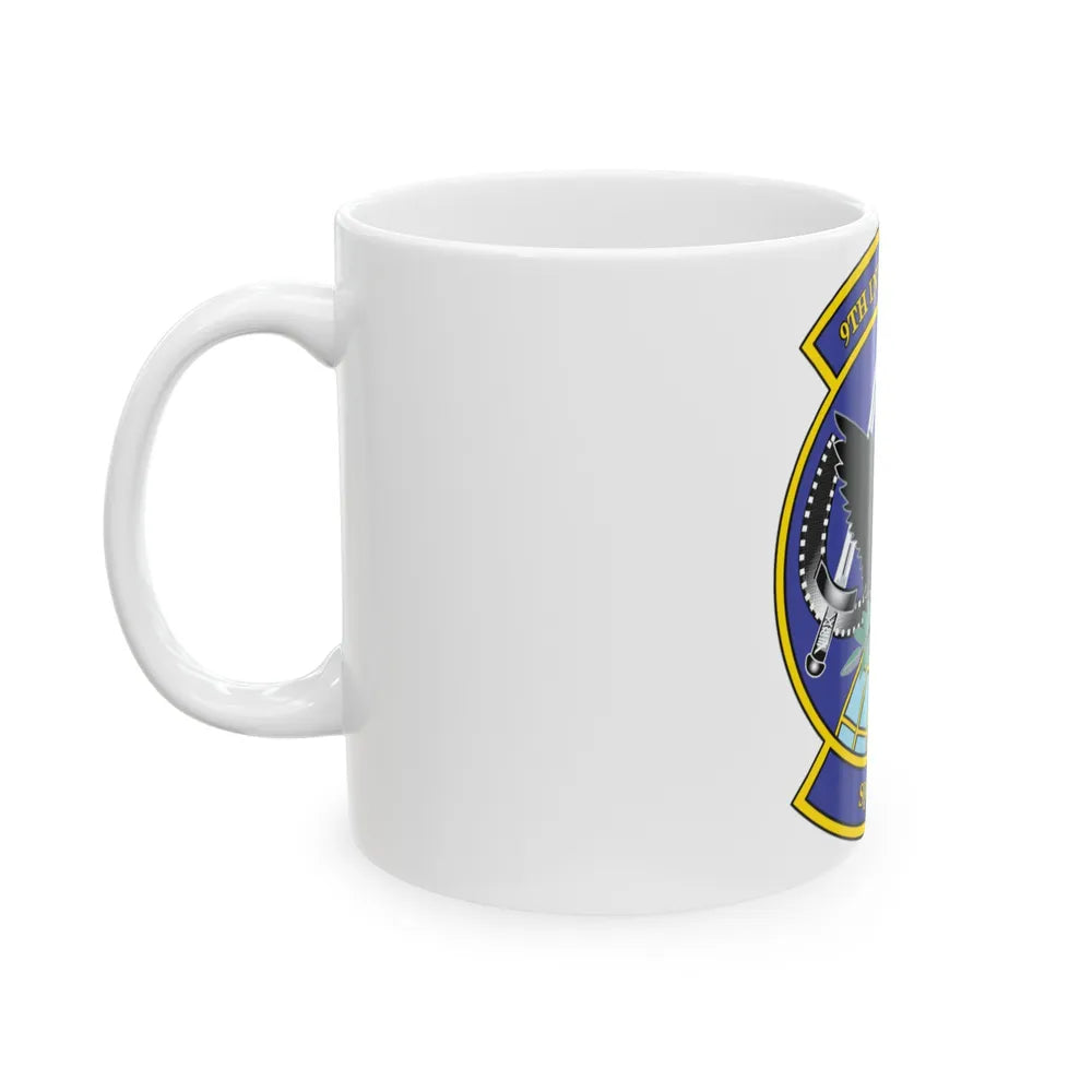 9th Intelligence Sq (U.S. Air Force) White Coffee Mug-Go Mug Yourself