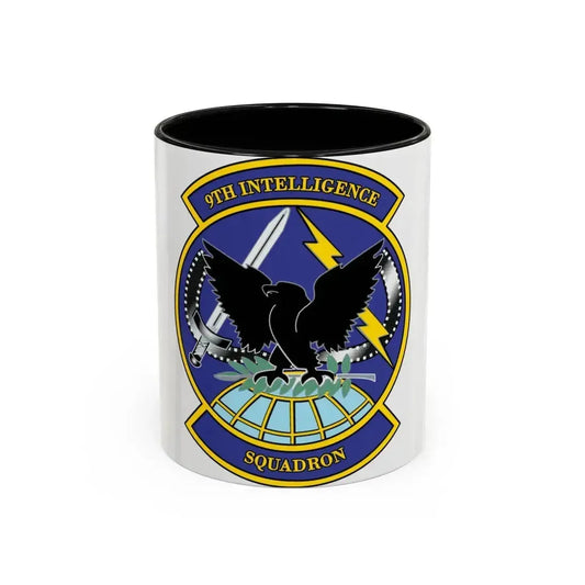 9th Intelligence Sq (U.S. Air Force) Accent Coffee Mug 11oz Black - Go Mug Yourself