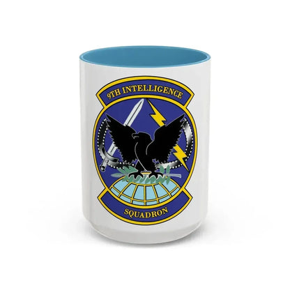 9th Intelligence Sq (U.S. Air Force) Accent Coffee Mug 15oz Light Blue - Go Mug Yourself