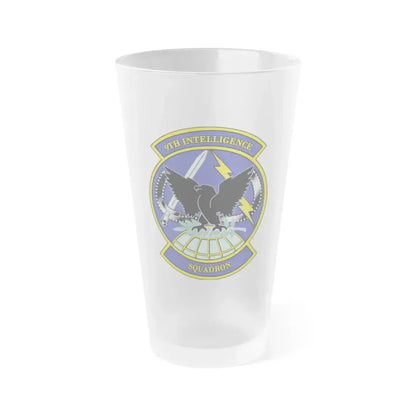 9th Intelligence Sq (U.S. Air Force) Frosted Pint Glass 16oz 16oz Frosted - Go Mug Yourself