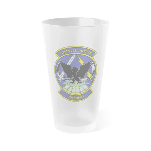9th Intelligence Sq (U.S. Air Force) Frosted Pint Glass 16oz 16oz Frosted - Go Mug Yourself
