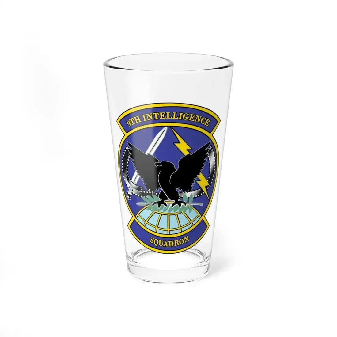 9th Intelligence Sq (U.S. Air Force) Pint Glass 16oz 16oz - Go Mug Yourself