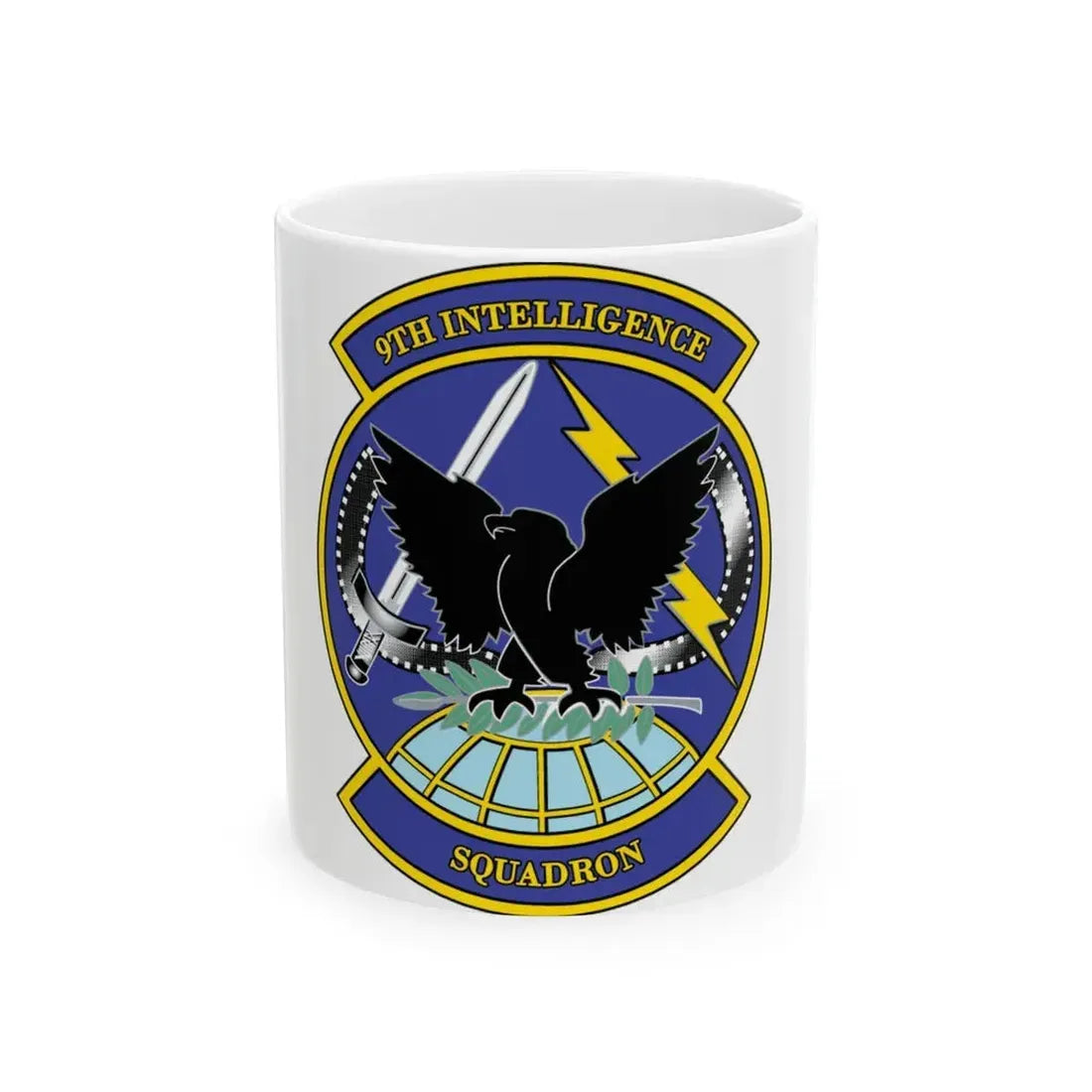 9th Intelligence Sq (U.S. Air Force) White Coffee Mug 11oz - Go Mug Yourself