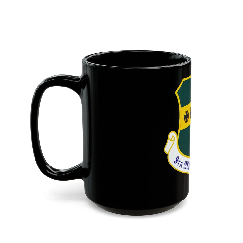 9th Medical Group (U.S. Air Force) Black Coffee Mug-Go Mug Yourself