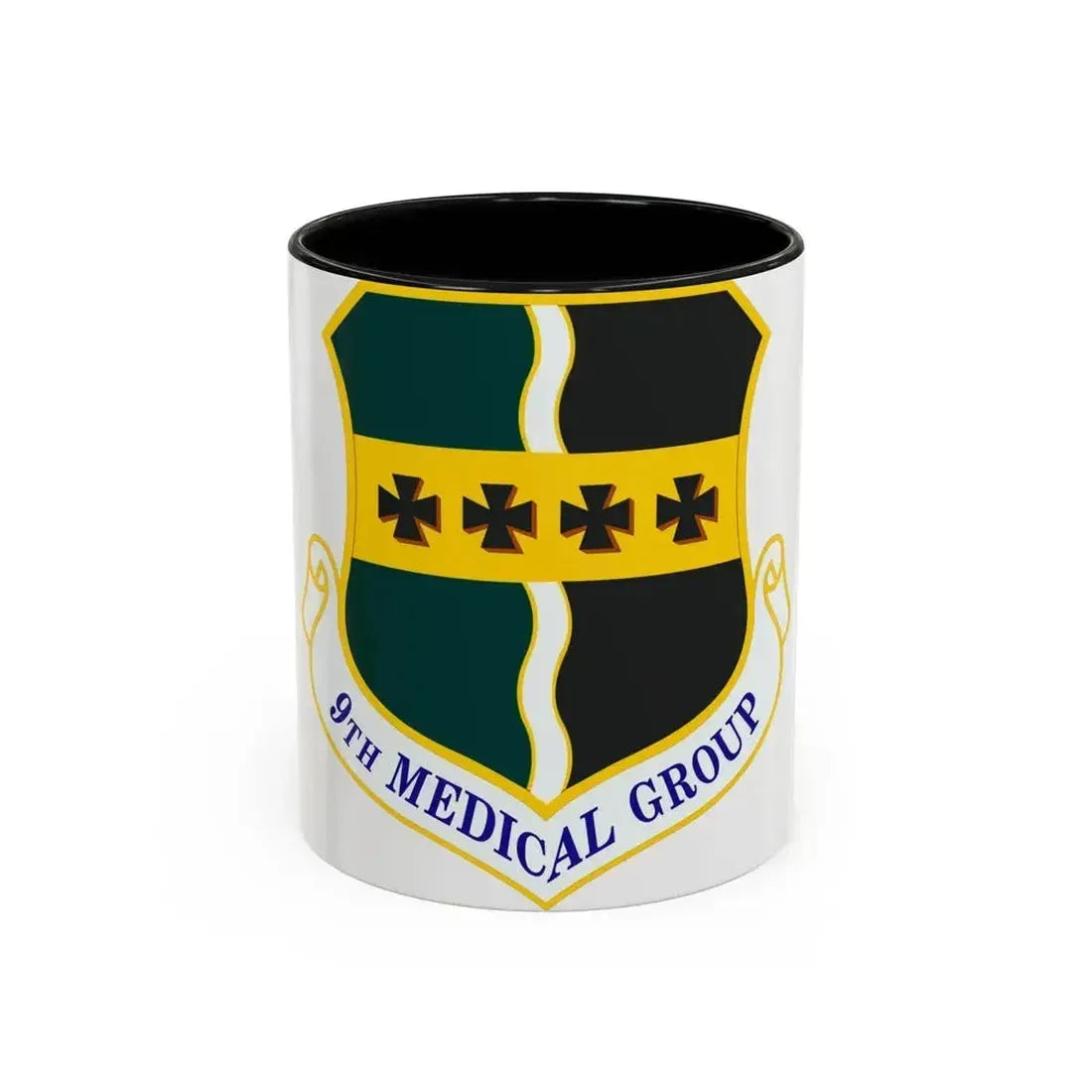 9th Medical Group (U.S. Air Force) Accent Coffee Mug 11oz Black - Go Mug Yourself