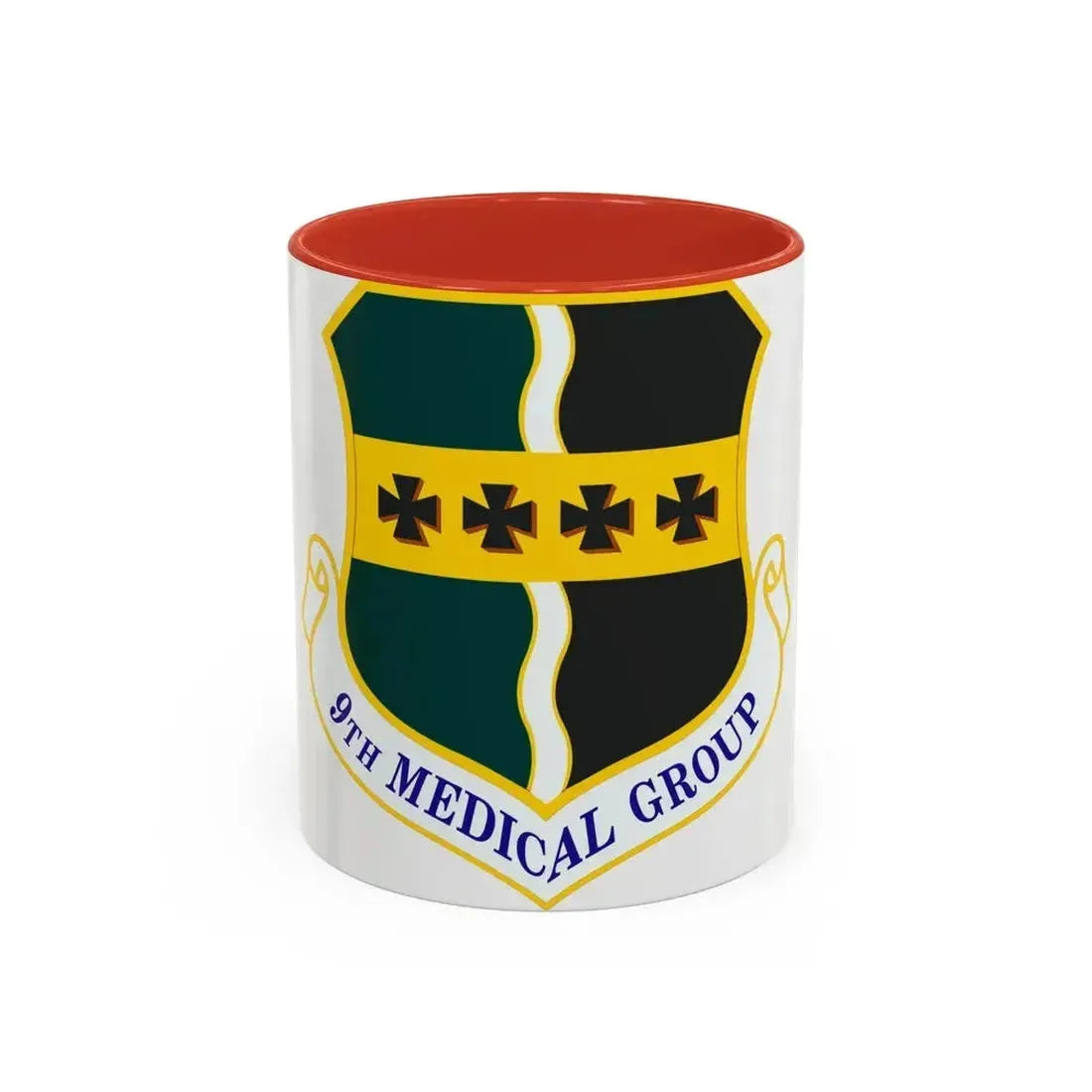 9th Medical Group (U.S. Air Force) Accent Coffee Mug 11oz Red - Go Mug Yourself