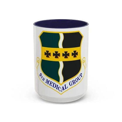 9th Medical Group (U.S. Air Force) Accent Coffee Mug 15oz Navy - Go Mug Yourself