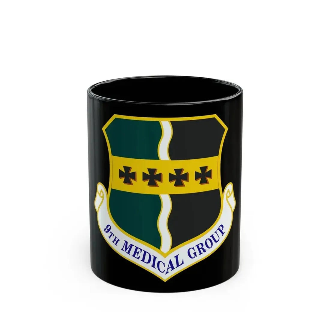 9th Medical Group (U.S. Air Force) Black Coffee Mug 11oz - Go Mug Yourself