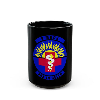 9th Medical Operations Squadron (U.S. Air Force) Black Coffee Mug-15oz-Go Mug Yourself