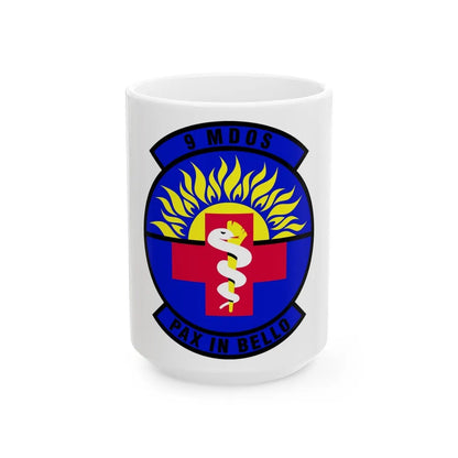 9th Medical Operations Squadron (U.S. Air Force) White Coffee Mug-15oz-Go Mug Yourself