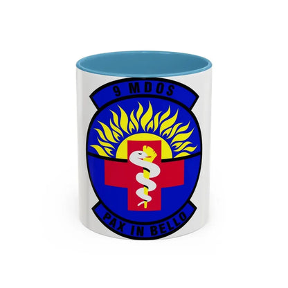 9th Medical Operations Squadron (U.S. Air Force) Accent Coffee Mug 11oz Light Blue - Go Mug Yourself