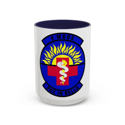 9th Medical Operations Squadron (U.S. Air Force) Accent Coffee Mug 15oz Navy - Go Mug Yourself