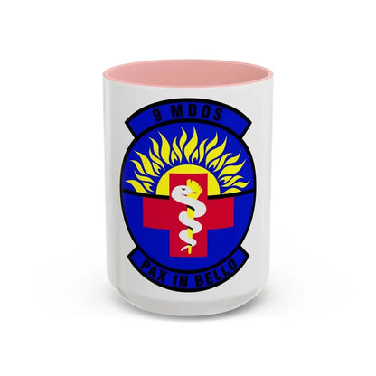 9th Medical Operations Squadron (U.S. Air Force) Accent Coffee Mug 15oz Pink - Go Mug Yourself