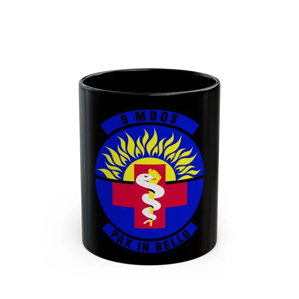 9th Medical Operations Squadron (U.S. Air Force) Black Coffee Mug 11oz - Go Mug Yourself