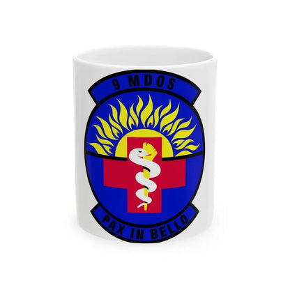 9th Medical Operations Squadron (U.S. Air Force) White Coffee Mug 11oz - Go Mug Yourself