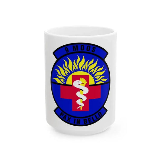 9th Medical Operations Squadron (U.S. Air Force) White Coffee Mug 15oz - Go Mug Yourself