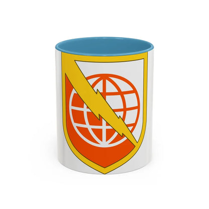 9th Signal Command (U.S. Army) Accent Coffee Mug-11oz-Light Blue-Go Mug Yourself