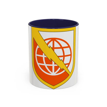 9th Signal Command (U.S. Army) Accent Coffee Mug-11oz-Navy-Go Mug Yourself