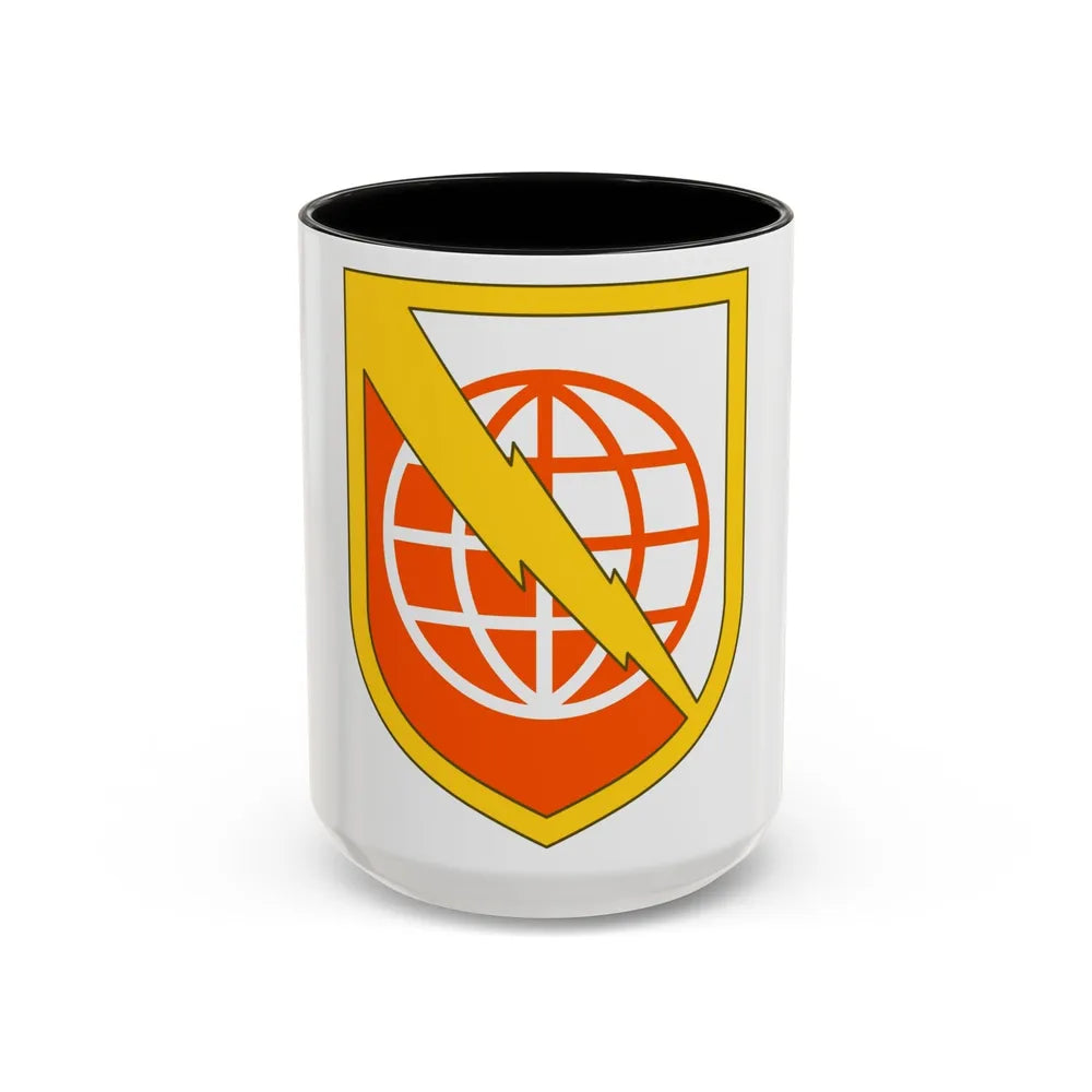 9th Signal Command (U.S. Army) Accent Coffee Mug-15oz-Black-Go Mug Yourself