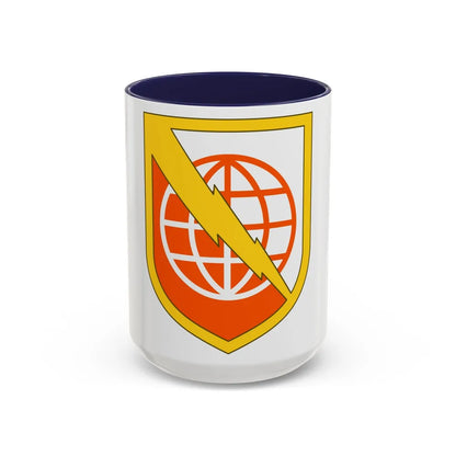 9th Signal Command (U.S. Army) Accent Coffee Mug-15oz-Navy-Go Mug Yourself