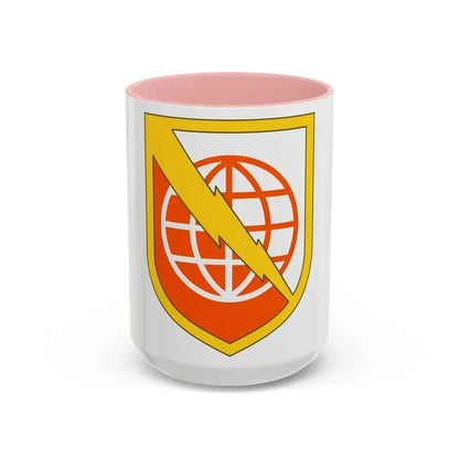 9th Signal Command (U.S. Army) Accent Coffee Mug 15oz Pink - Go Mug Yourself