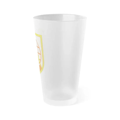 9th Signal Command (U.S. Army) Frosted Pint Glass 16oz - Go Mug Yourself