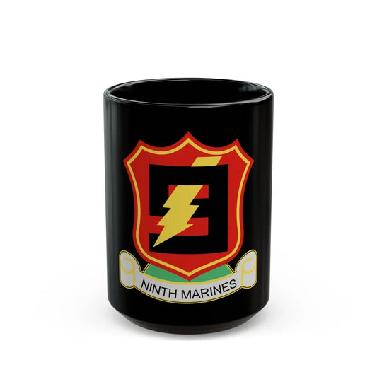 9THMARINES (USMC) Black Coffee Mug-15oz-Go Mug Yourself