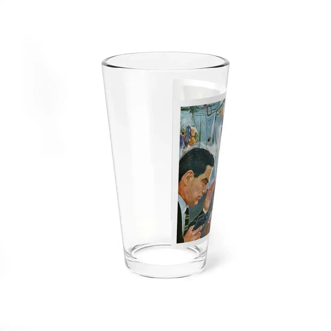 A Bad Day For O'Banion by Daniel Knapp, The Saturday Evening Post, 1960 (Magazine Illustration) Pint Glass 16oz - Go Mug Yourself