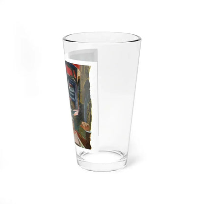 A Bad Day For O'Banion by Daniel Knapp, The Saturday Evening Post, 1960 (Magazine Illustration) Pint Glass 16oz - Go Mug Yourself