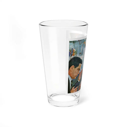 A Bad Day For O'Banion by Daniel Knapp, The Saturday Evening Post, 1960 (Magazine Illustration) Pint Glass 16oz-Go Mug Yourself