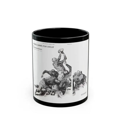 A Ball Game for Delia, The Saturday Evening Post, November 11, 1939 - Black Coffee Mug 11oz - Go Mug Yourself