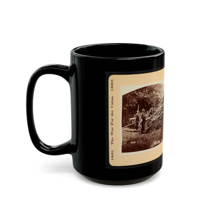 A Battery Of Quaker Guns 001 (U.S. Civil War) Black Coffee Mug-Go Mug Yourself