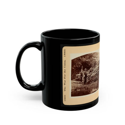 A Battery Of Quaker Guns 001 (U.S. Civil War) Black Coffee Mug-Go Mug Yourself