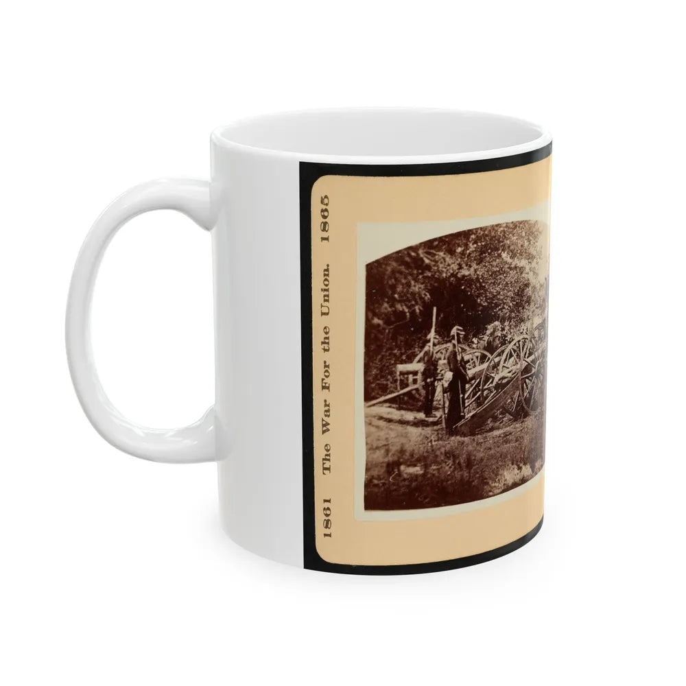 A Battery Of Quaker Guns 001 (U.S. Civil War) White Coffee Mug-Go Mug Yourself