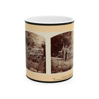 A Battery Of  Quaker Guns  001 (U.S. Civil War) White Coffee Mug 11oz - Go Mug Yourself