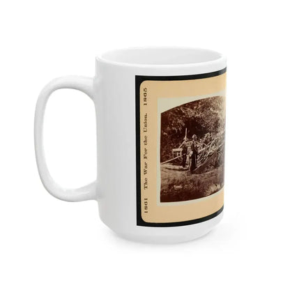 A Battery Of  Quaker Guns  001 (U.S. Civil War) White Coffee Mug - Go Mug Yourself
