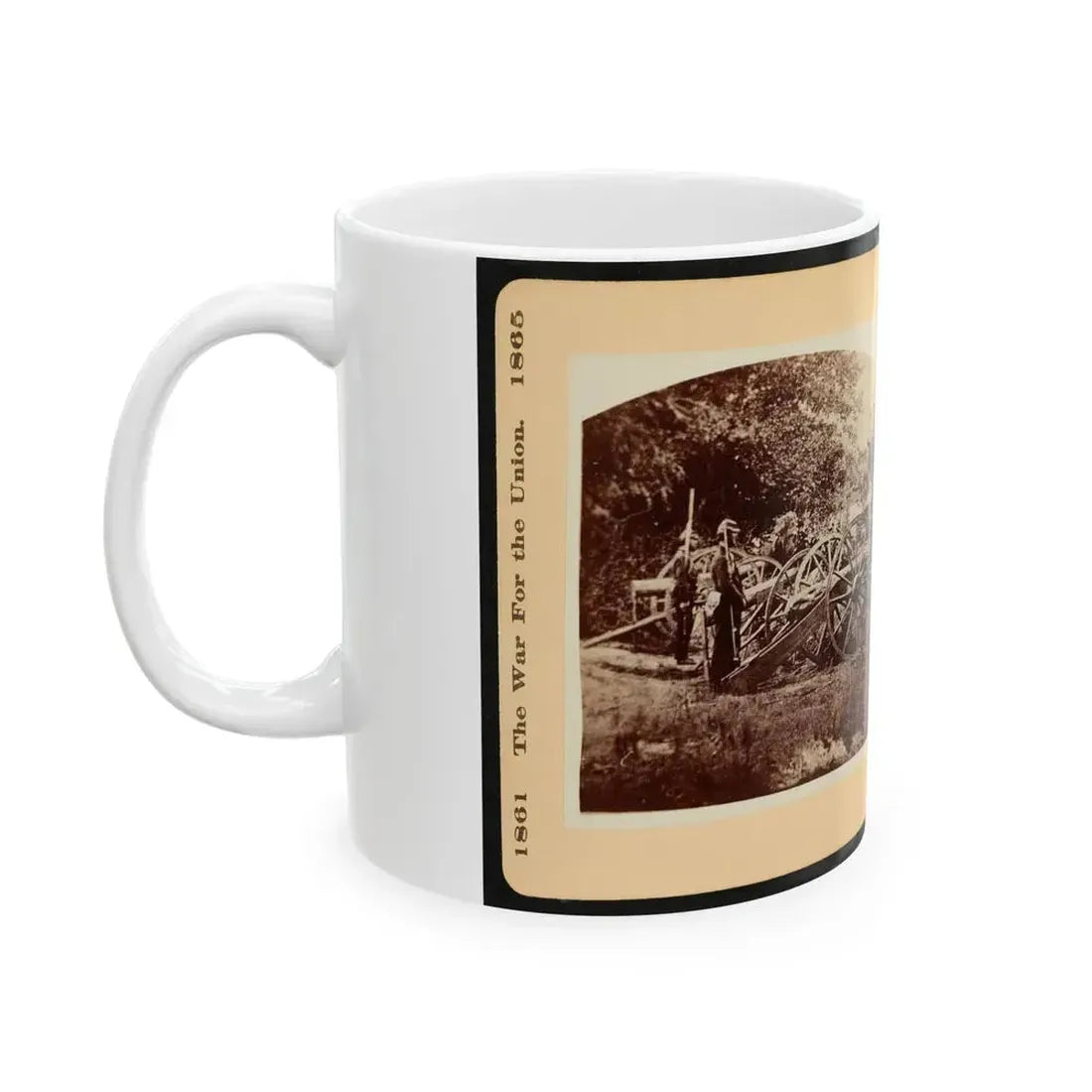 A Battery Of  Quaker Guns  001 (U.S. Civil War) White Coffee Mug - Go Mug Yourself