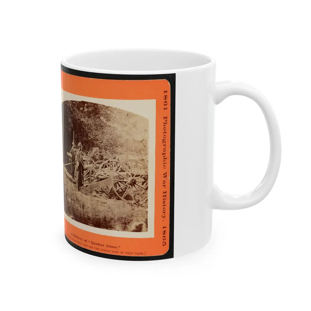 A Battery Of Quaker Guns (U.S. Civil War) White Coffee Mug-Go Mug Yourself