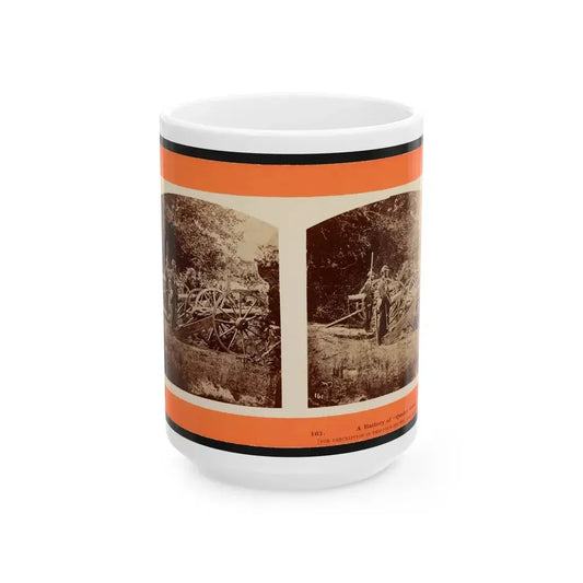 A Battery Of  Quaker Guns (U.S. Civil War) White Coffee Mug 15oz - Go Mug Yourself