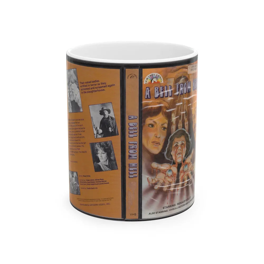 A BELL FROM HELL (VHS COVER) - White Coffee Mug-11oz-Go Mug Yourself