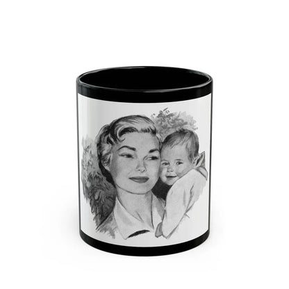 A Big Boy Now by Jill Gill (1), Wife And Home magazine, 1957 - Black Coffee Mug 11oz - Go Mug Yourself