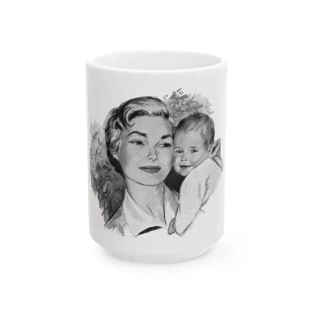 A Big Boy Now by Jill Gill (1), Wife And Home magazine, 1957 - White Coffee Mug 15oz - Go Mug Yourself
