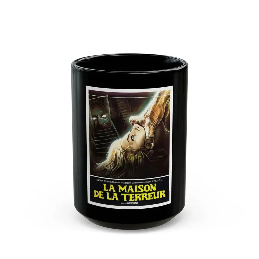 A BLADE IN THE DARK (FRENCH) 1983 Movie Poster - Black Coffee Mug 15oz - Go Mug Yourself