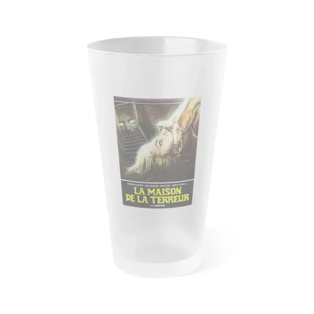 A BLADE IN THE DARK (FRENCH) 1983 Movie Poster - Frosted Pint Glass 16oz 16oz Frosted - Go Mug Yourself