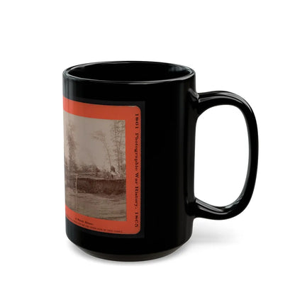 A Block House 001 (U.S. Civil War) Black Coffee Mug-Go Mug Yourself