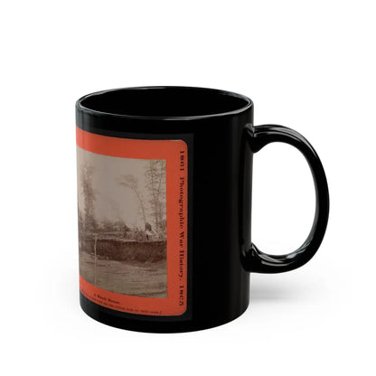 A Block House 001 (U.S. Civil War) Black Coffee Mug-Go Mug Yourself