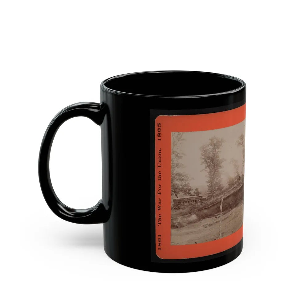 A Block House 001 (U.S. Civil War) Black Coffee Mug-Go Mug Yourself