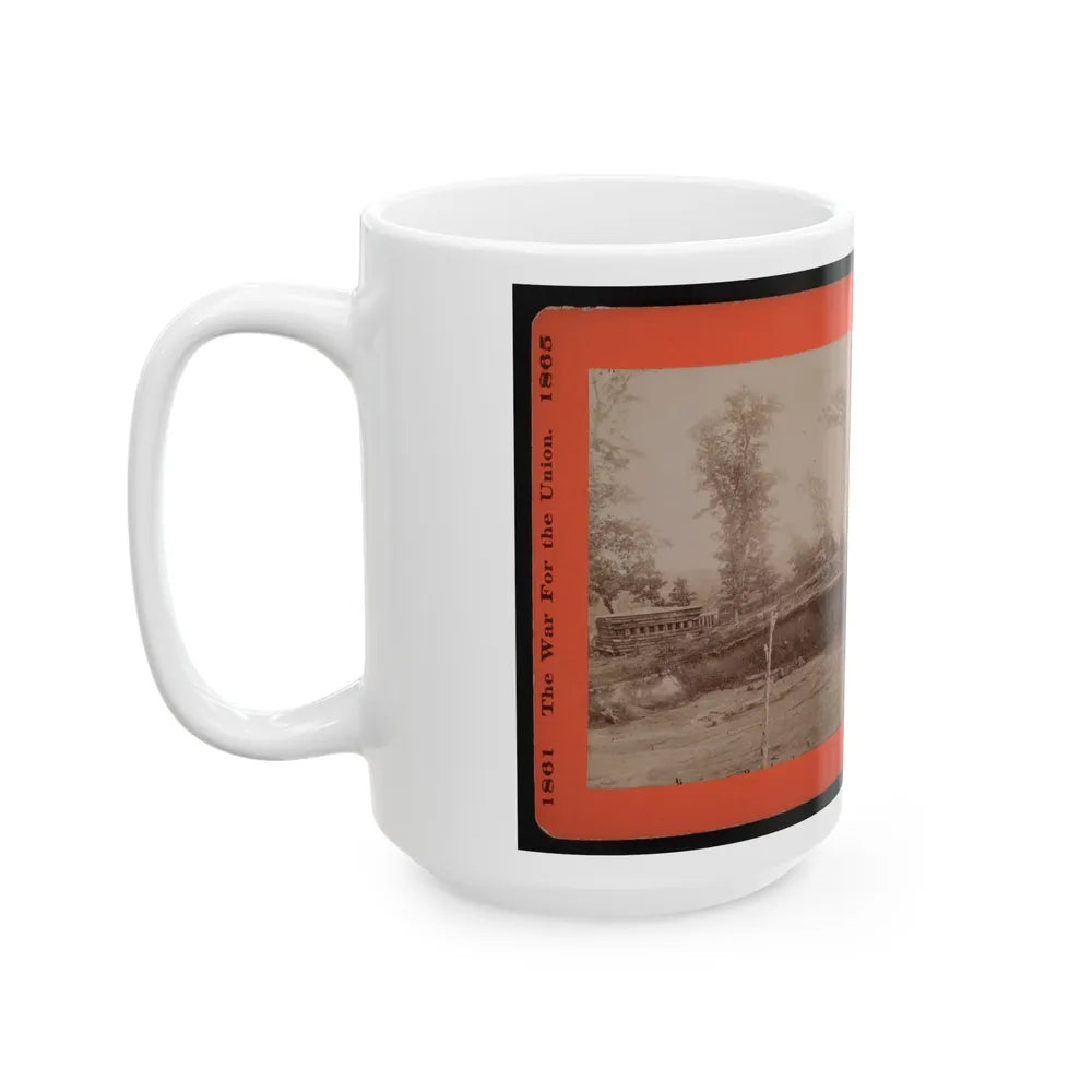 A Block House 001 (U.S. Civil War) White Coffee Mug-Go Mug Yourself